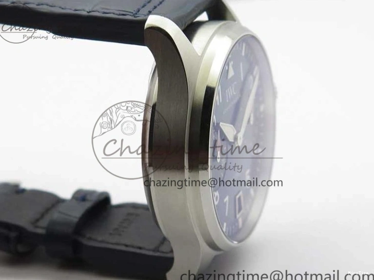 MIROTIME 0202 Supportive Big Pilot IW501008 “Boutique London” SS ZF Best Edition Blue Dial on Blue Leather Strap A 7106